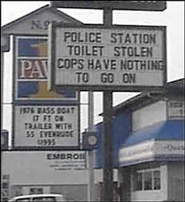 Toilet Stolen! Police Have nothing to go on....!